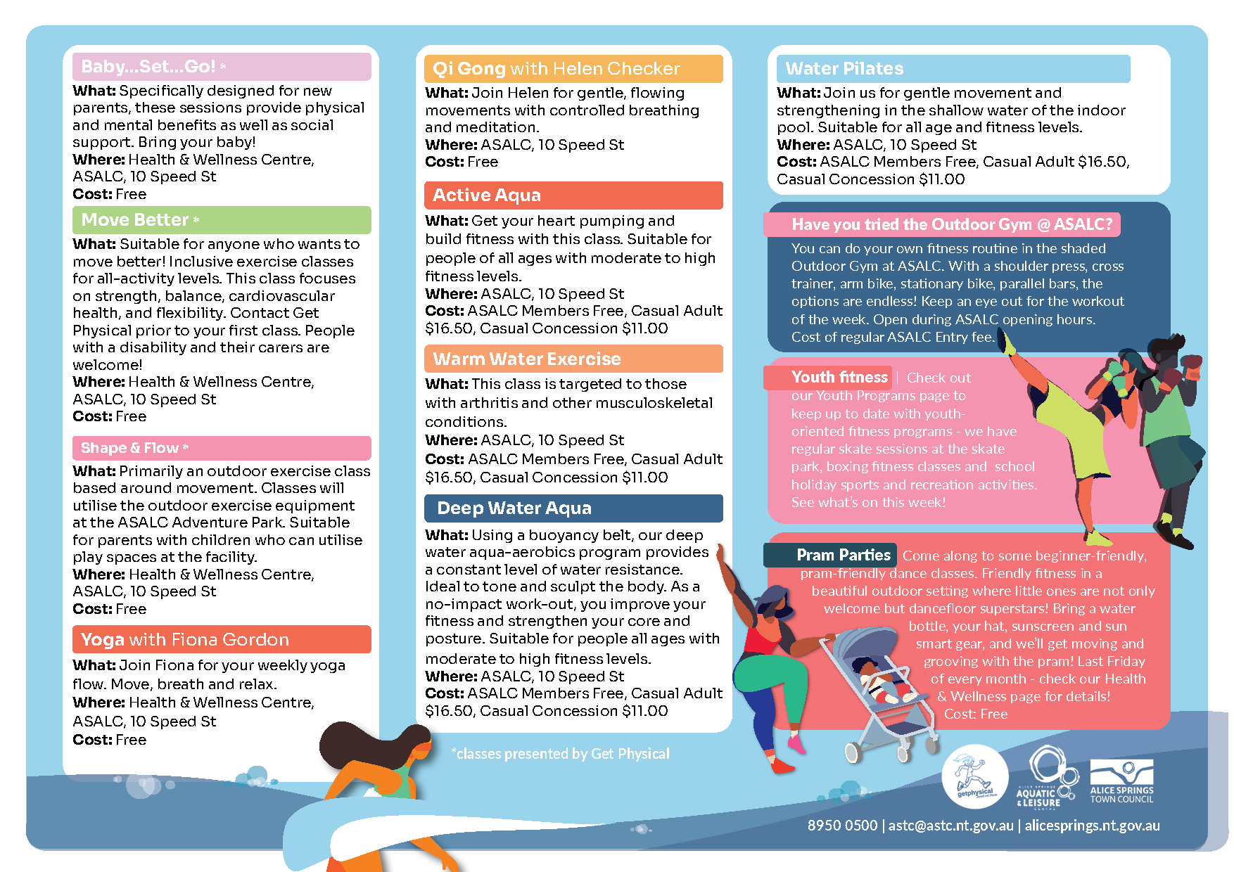 Health & Wellness timetable timetable explanations