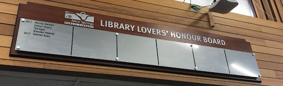 Library Lovers Honour Board Banner