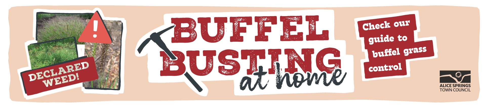 Buffel Busting at Home Banner
