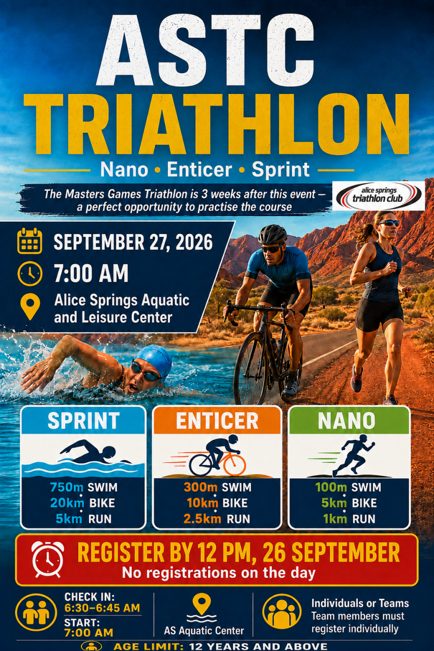 Alice Springs Triathlon Club -NanoEnticerSprint Triathlon