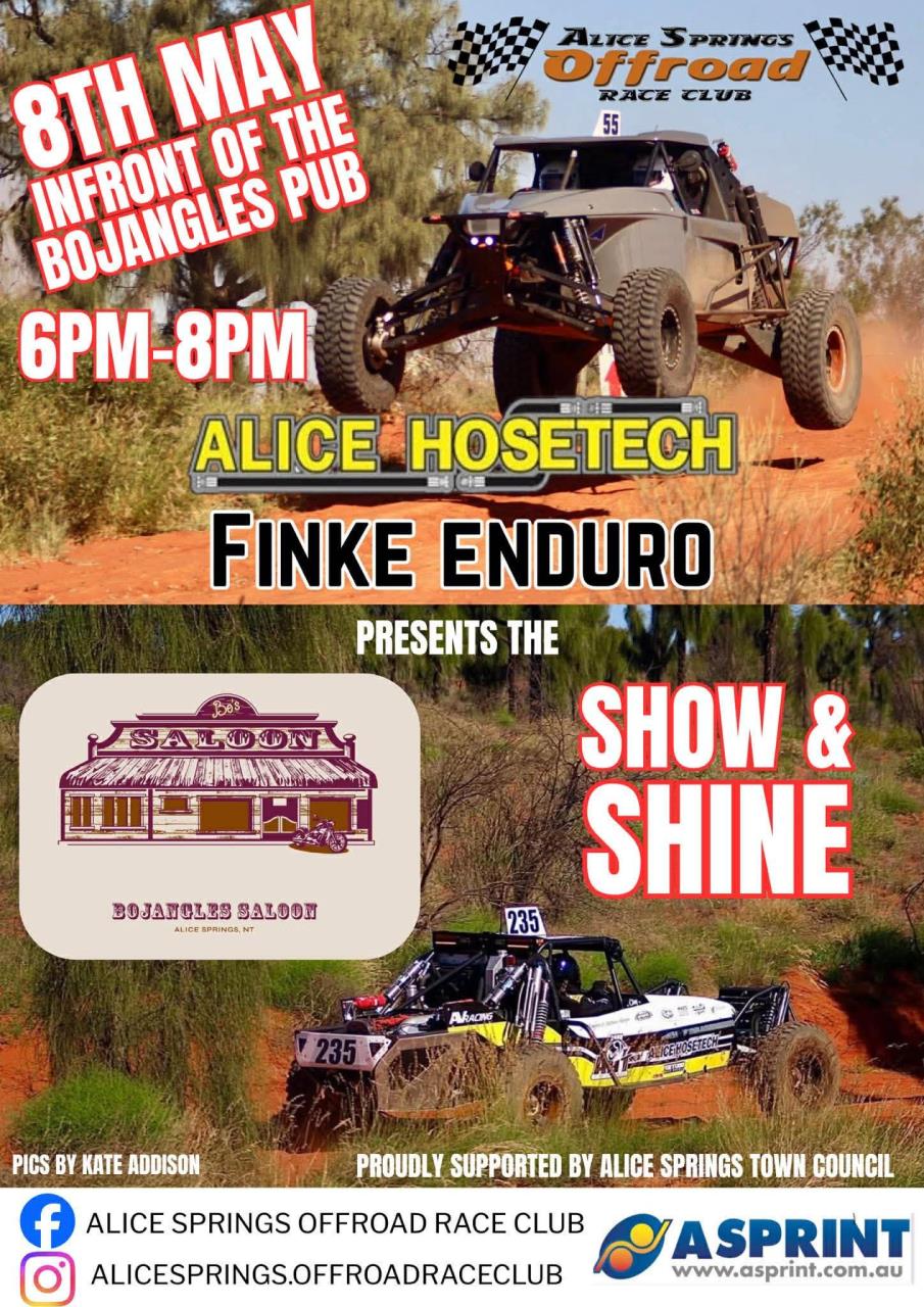 Alice Hosetech Finke Enduro - Show and Shine