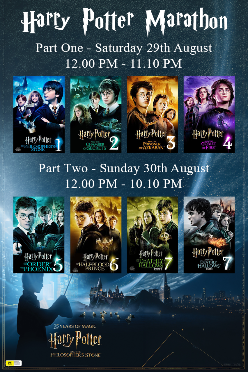Harry Potter Two Part Marathon!