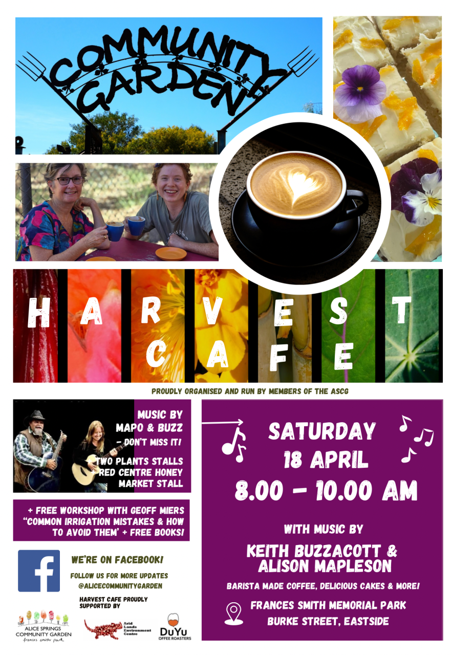 Harvest Cafe with music by Keith Buzzacott & Alison Mapleson + Free