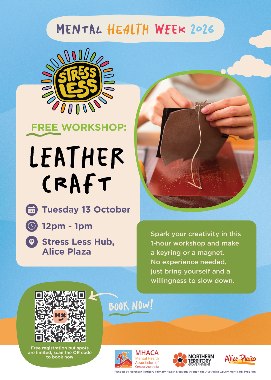 Mental Health Week Free Leather Craft Worskshop