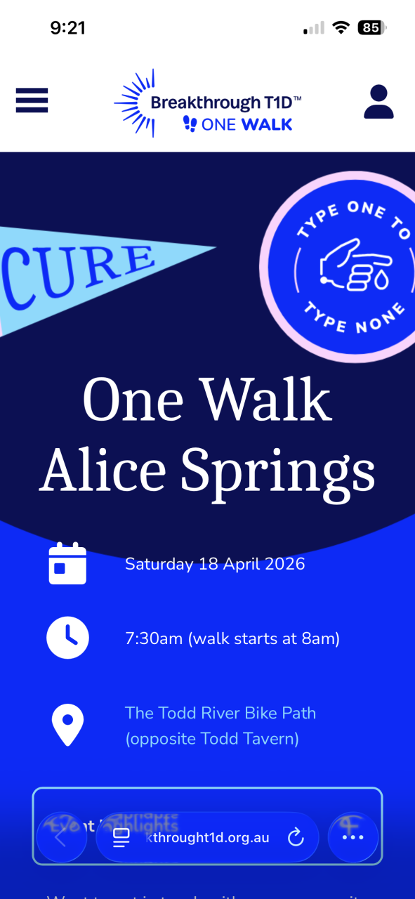 One walk Alice Springs