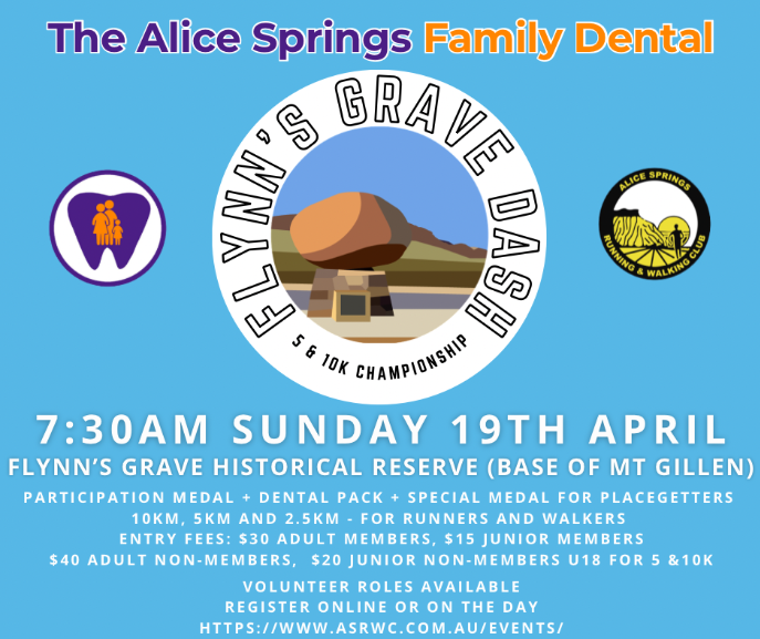 The Alice Springs Family Dental Flynn's Grave Dash: 5 & 10k Championship