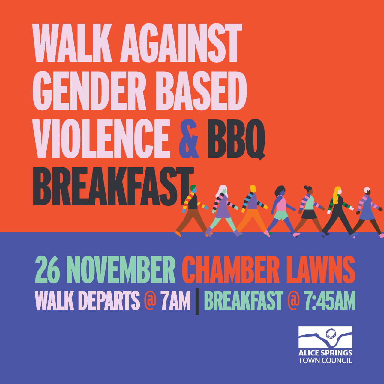 Walk Against Gender Based Violence & Free BBQ Breakfast
