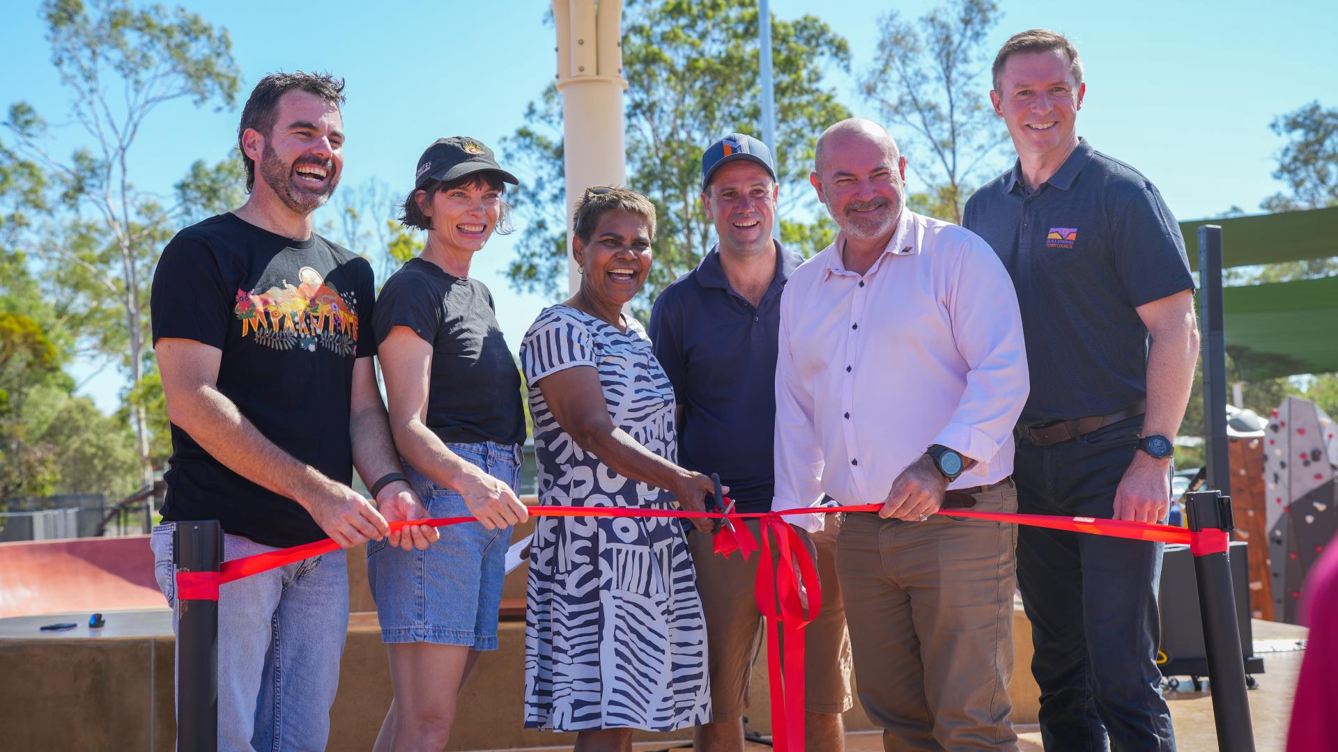 Ribbon cut on a brand Newland Park
